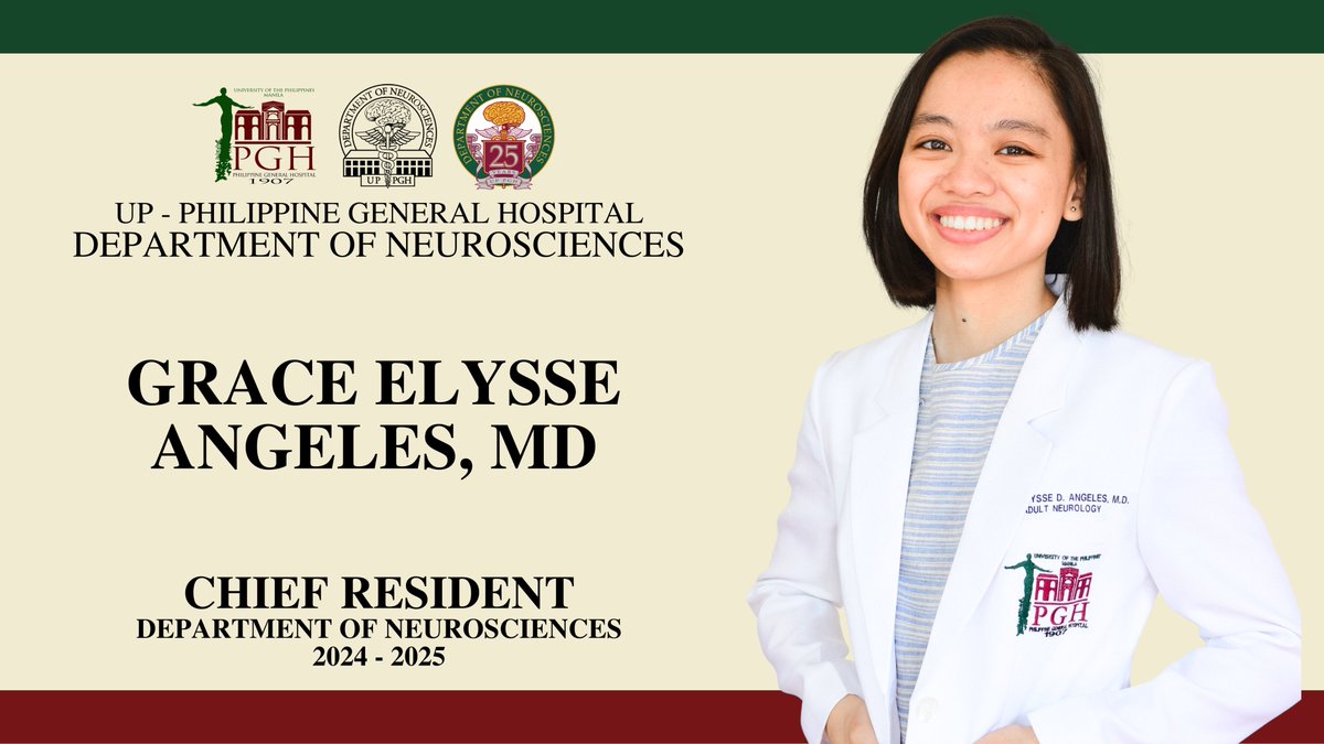 Congratulations to Grace Angeles, our incoming Department of Neurosciences Chief Resident!