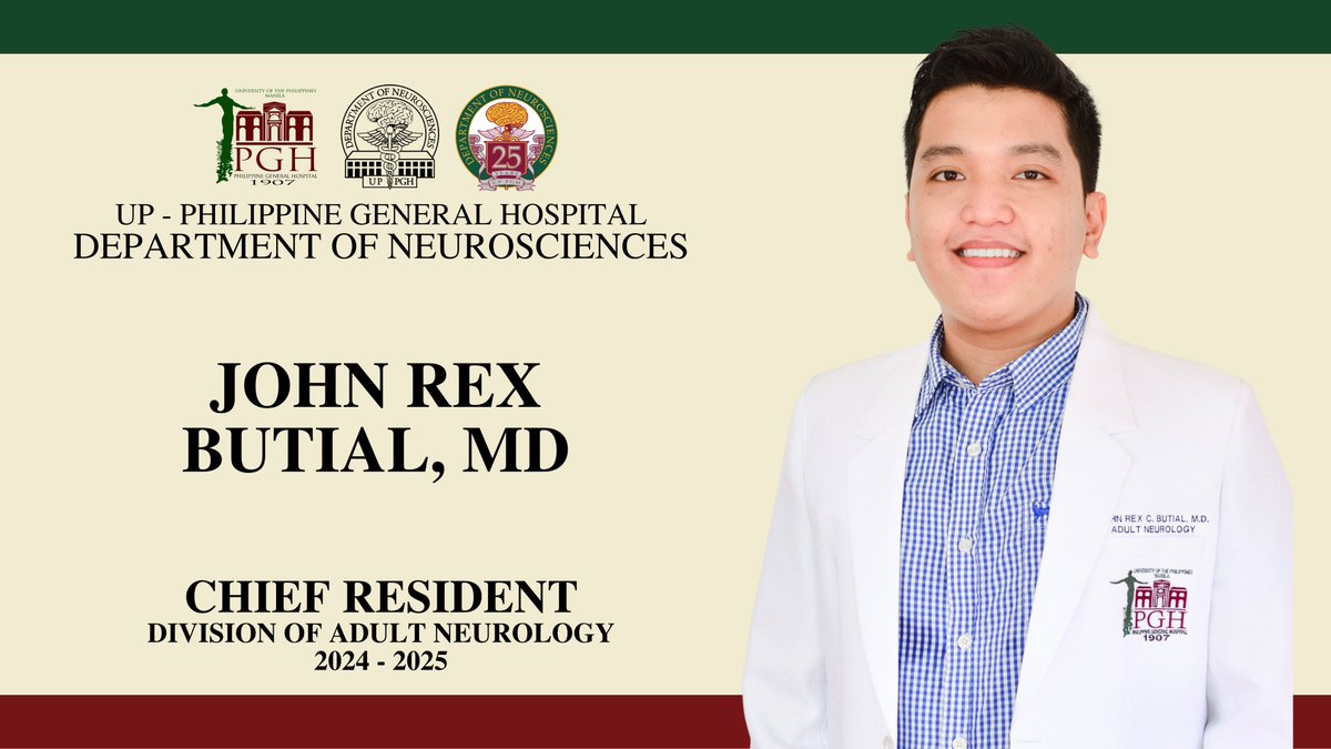 Congratulations to Rex Butial, our incoming Division of Adult Neurology Chief Resident!