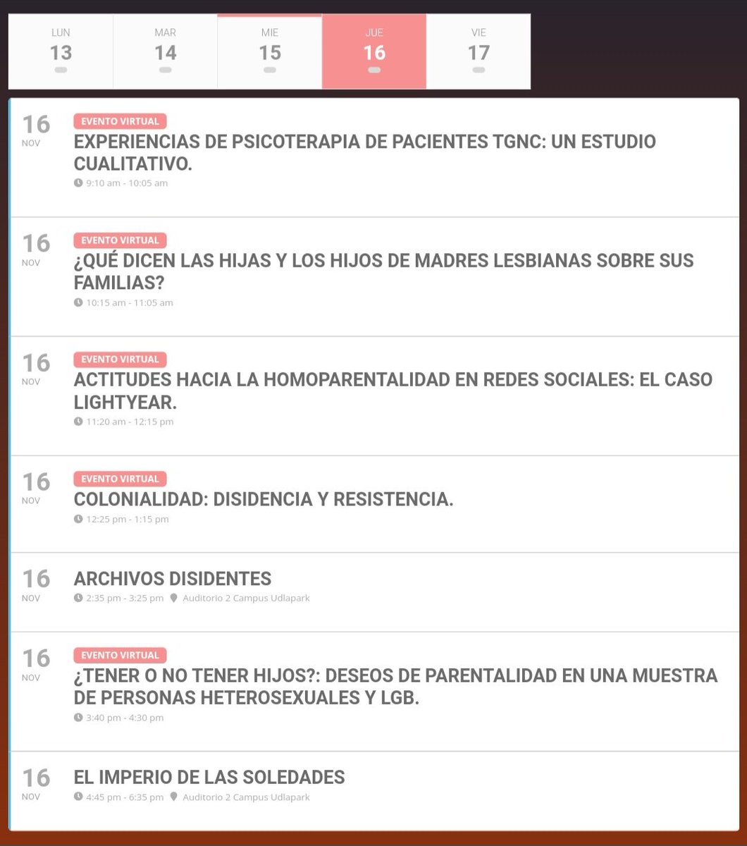 pauhidalgo_'s tweet photo. Todos los eventos de este #jueves en la V Semana de Enfoque de #Género desde la academia en @UDLAEcuador
#Hoy te contaremos de nuestro estudio sobre #actitudes hacia la #homoparentalidad en #RedesSociales ¡te esperamos!
Agenda: https://t.co/Gn8ScN6KRu https://t.co/5L6G6eH3mM