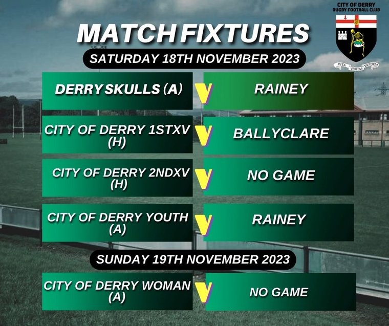 Weekend Preview #Pitchero cityofderryrfc.com/news/weekend-p…