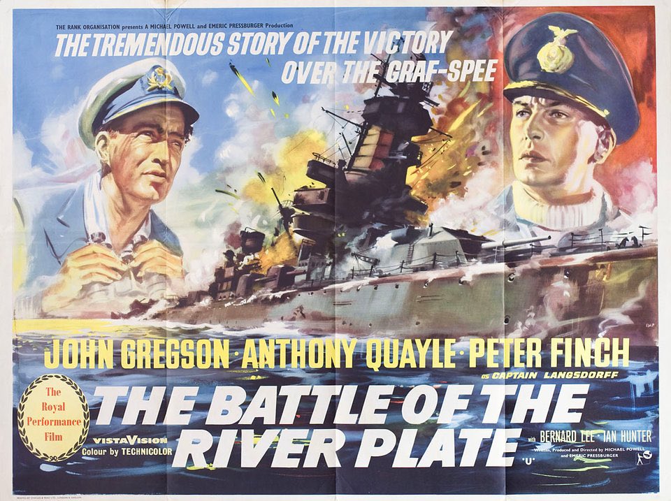 SWSilents's tweet photo. If you like your battleships then join us @BristolAquarium on 10/12/2023 for a #PowellAndPressburger double bill featuring Western Approaches (‘44) and Battle of the River Plate (‘56). Intros by Toby Haggith (@I_W_M) + #AntiquesRoadshow Expert Mark Smith: https://t.co/ZPMTWtXLjW https://t.co/XXSvWtFwni