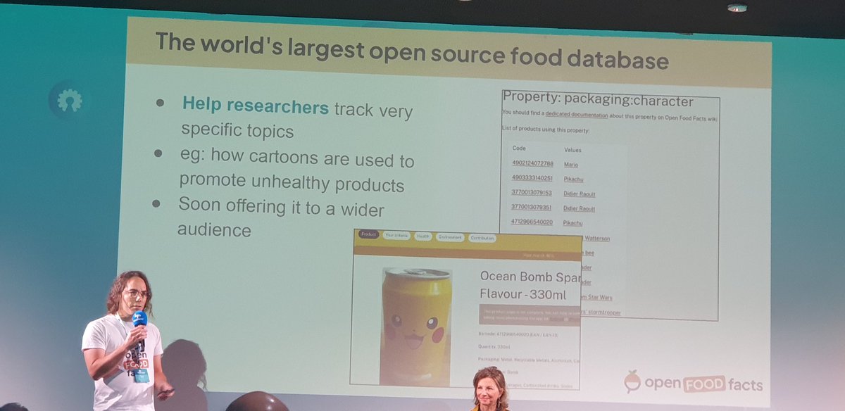 Alex from <a href="/openfoodfacts/">Open Food Facts</a> on stage at #ngiforum2023 ! Great to hear the value of the NGI financial help in the project !