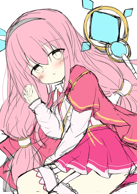 ハナモモちゃん無限にかわいい…(雑ラフ