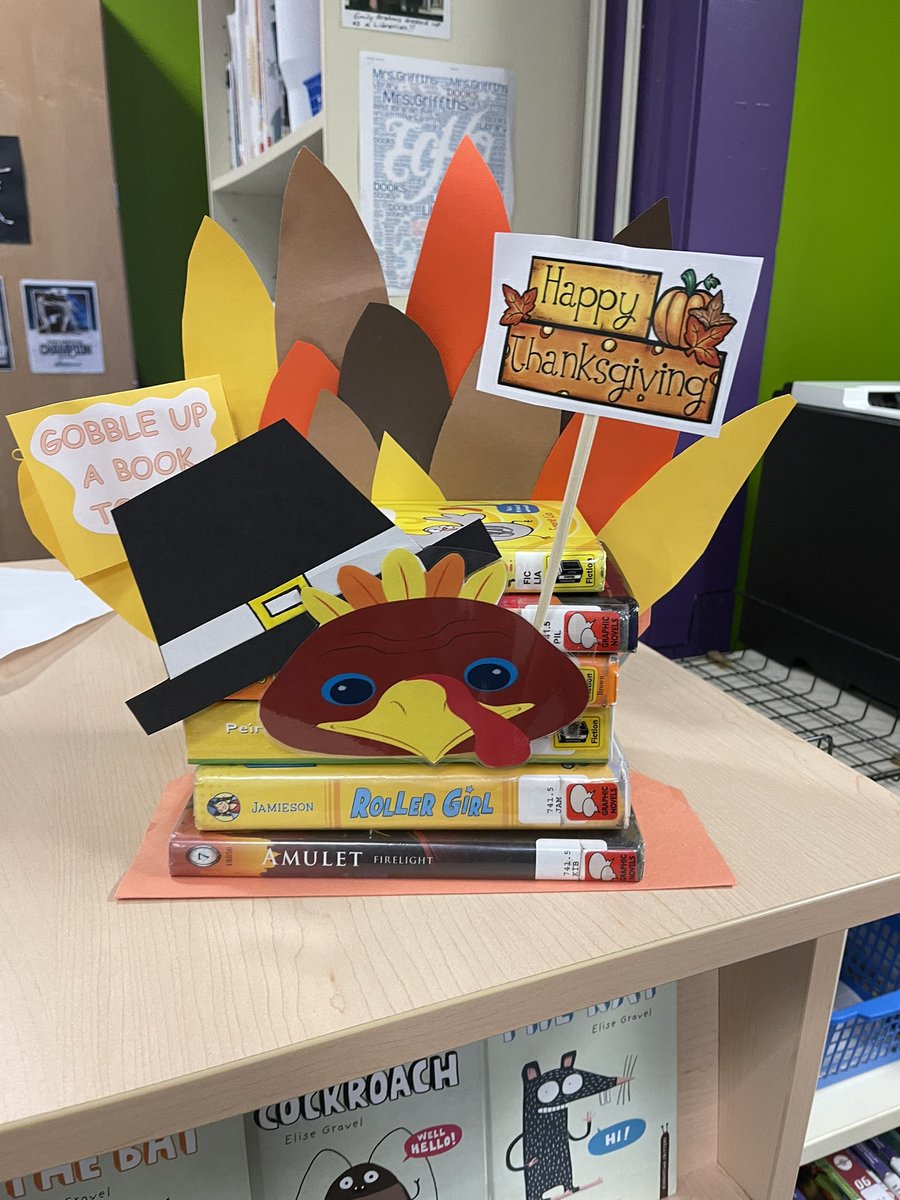 BookSmith123's tweet photo. Meet Stanley our new Smith School reader! Gobble, Gobble! Happy Thanksgiving! 🍁🦃🍽 
@J_SpencerSmith @TenaflySchools https://t.co/5xNtqESyM0