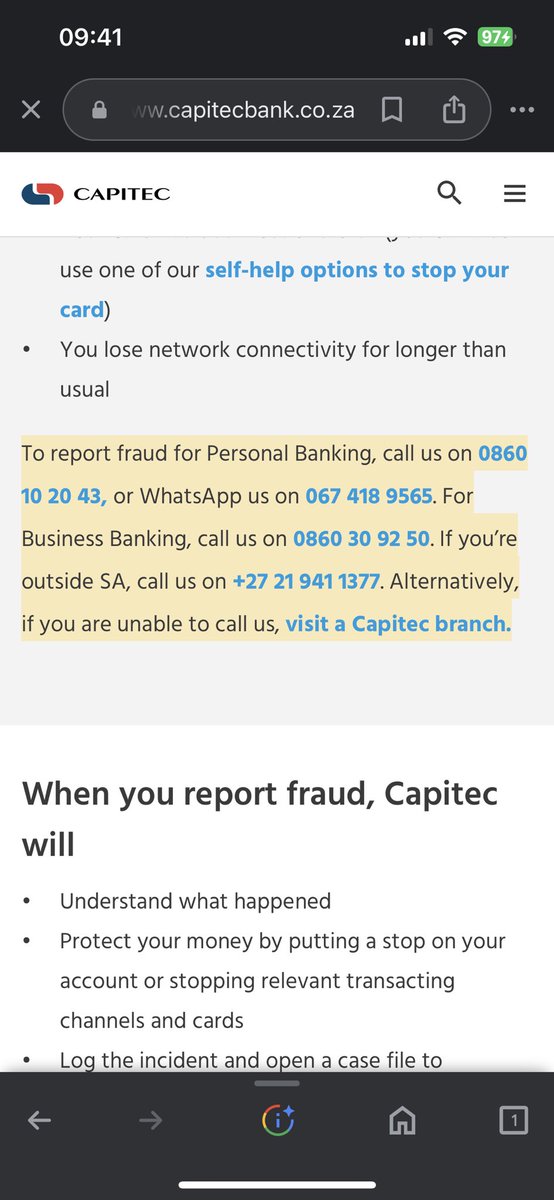 pretorius_91's tweet photo. @METROFMSA Ending that call IMMEDIATELY and Phoning #Capitec and reporting the attempted Fruad!!! #SafeMoneyMoves https://t.co/M71nv8MWTQ