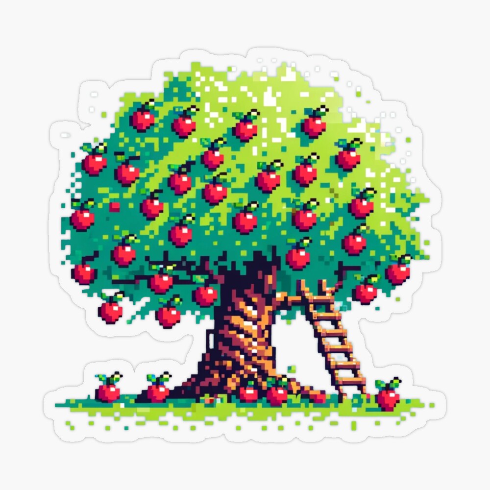 PixelPunksters's tweet photo. 🌳 Dive into nostalgia with the 8-bit apple tree pixel art! Perfect for retro gamers and pixel art enthusiasts. https://t.co/M7r5o7qP37 #findyourthing #redbubble #RetroGaming #PixelArt #8BitDesign #VintageGaming #DigitalArt #RBandME #tshirtshop #Christmasgifts #giftideas #shopnow https://t.co/TQgXi4pu8E