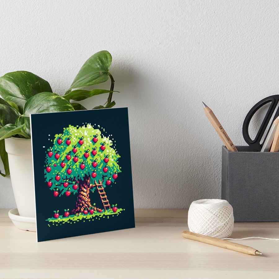 PixelPunksters's tweet photo. 🌳 Dive into nostalgia with the 8-bit apple tree pixel art! Perfect for retro gamers and pixel art enthusiasts. https://t.co/M7r5o7qP37 #findyourthing #redbubble #RetroGaming #PixelArt #8BitDesign #VintageGaming #DigitalArt #RBandME #tshirtshop #Christmasgifts #giftideas #shopnow https://t.co/TQgXi4pu8E