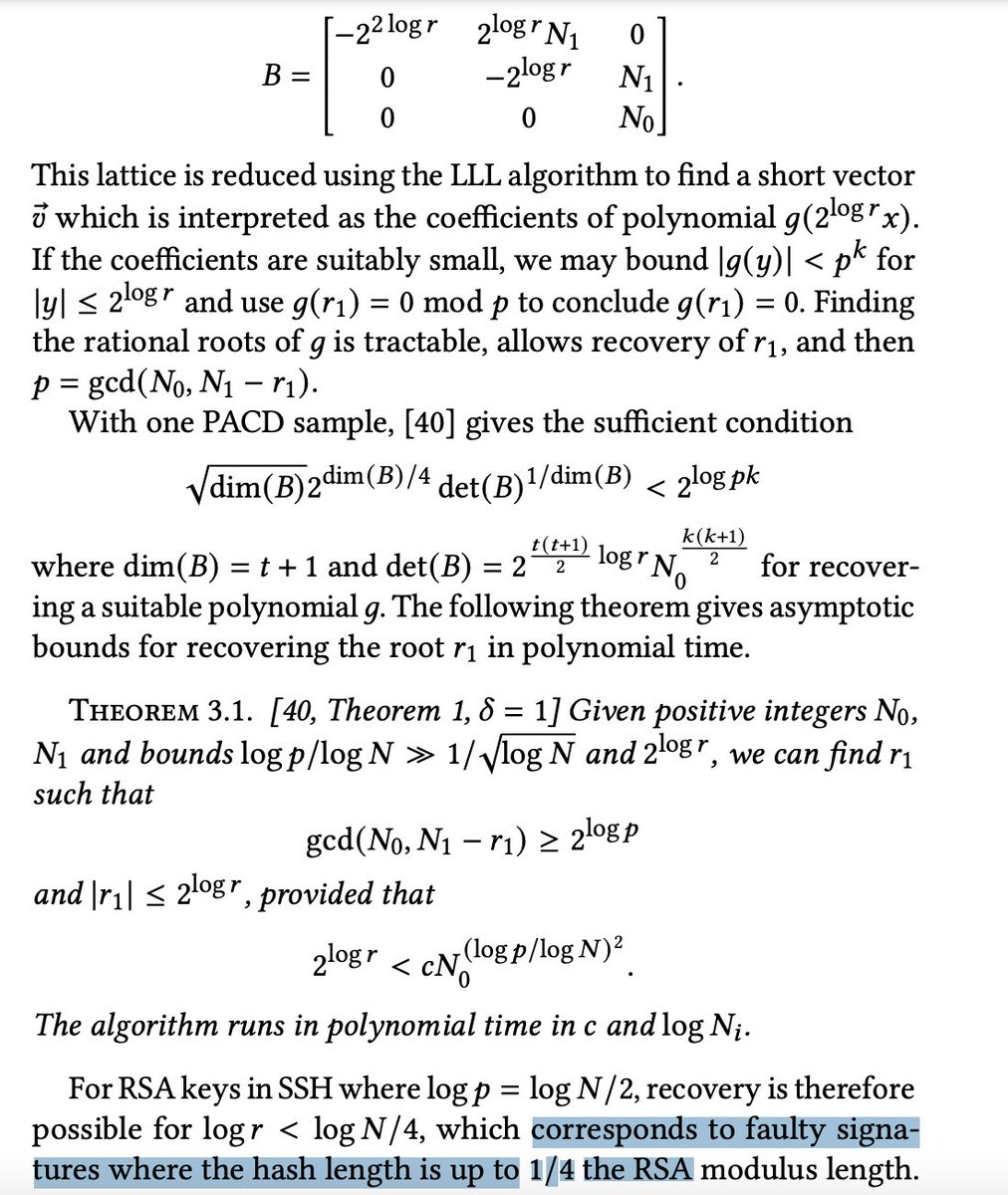 lukOlejnik's tweet image. Breaking RSA private keys without ridiculously powerful computers due to implementation errors introduced by hardware bugs. &quot;these invalid signatures and vulnerable devices are surprisingly common&quot; eprint.iacr.org/2023/1711.pdf