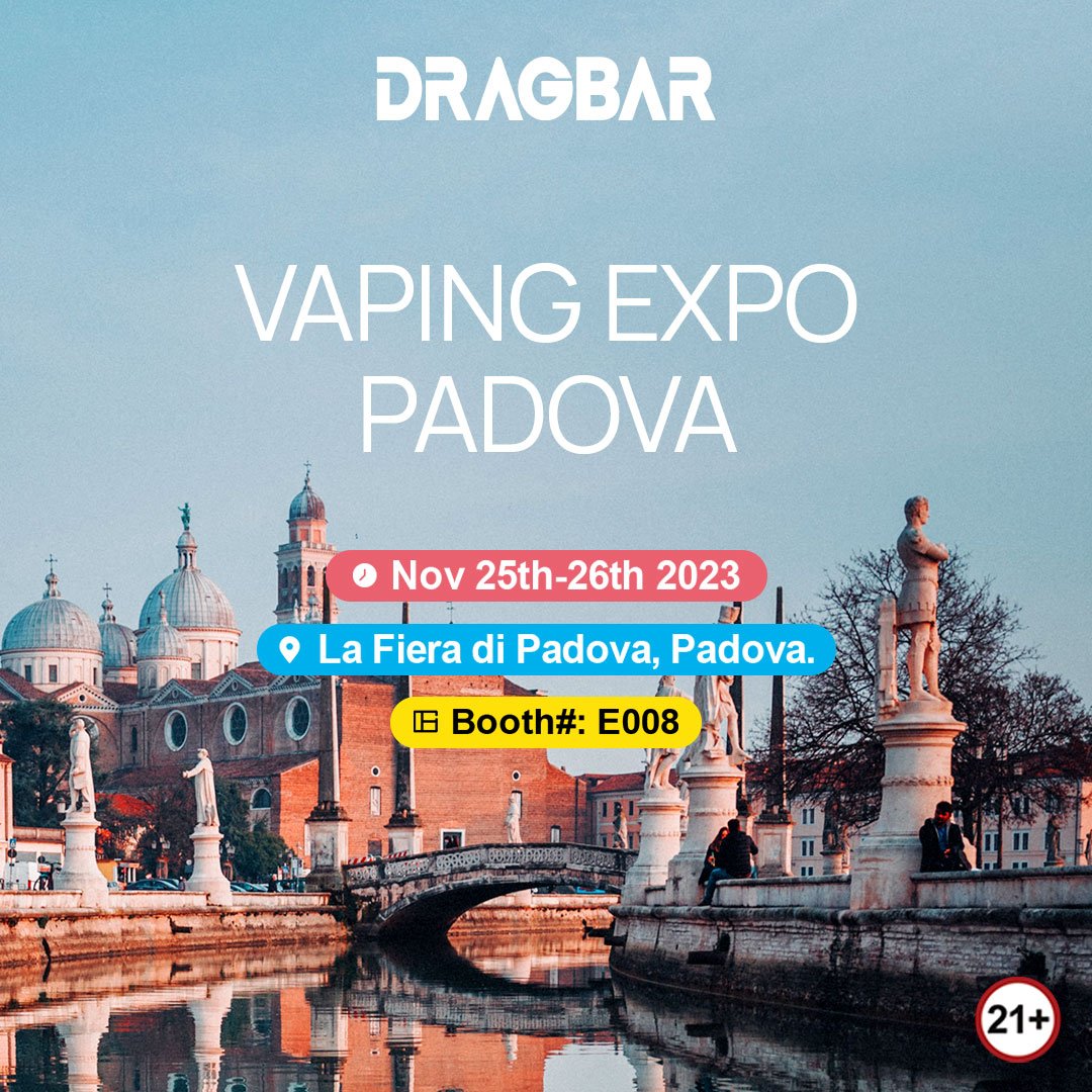 Who could resist the charm of the Italian winter?🤩 Come to Padova and have a delightful rendezvous with DRAGBAR!✨💛

🎯Booth: E008
📅Date: Nov 25th-26th
📍Location: La Fiera di Padova, Padova

#dragbar #padovacity #vapeexpo #vapeon #vaping #vapefriends #vapeporn #vapelyfe