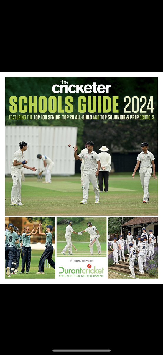 QMGSCRICKET's tweet photo. We are delighted to have been named in the 2024 @TheCricketerMag ‘Top 100 Senior Schools’ (for the 6th successive year!!). A fantastic achievement showcasing the hard work that students and staff put into the successful cricket programme 🏏 @qmgs1554 @QMGSSPORT @qmgs1554qma https://t.co/ZZKGnS06H9