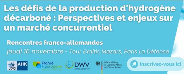 JeanDoMeunier's tweet photo. I am attending today the Franco-German meeting dedicated to the production of carbon-free #hydrogen with @ahk_frankreich, @DWV_H2 and @FranceHydrogene at @MazarsenFrance https://t.co/KNFLcvCnvF