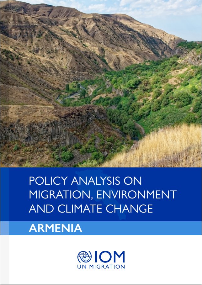 IOMPublications's tweet image. Get a closer look at Armenia's stance on Migration, Environment, and Climate Change. Our study maps out the integration of these issues within national policies, providing a comprehensive understanding. 

Read more: tinyurl.com/3tz2dcfp

#PolicyAnalysis #ArmeniaStudy