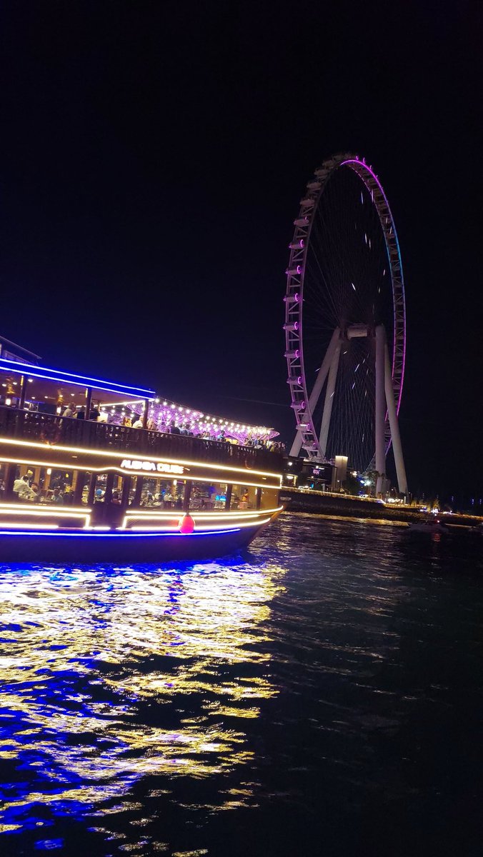 CharitySoni's tweet photo. Marina dinner cruise!
The sights of the well lit Dubai at night are very beautiful.
@Adventure360Af for a personalised travel package.
#adventure360 #TravelTheWorld https://t.co/UbZBe5HHTh