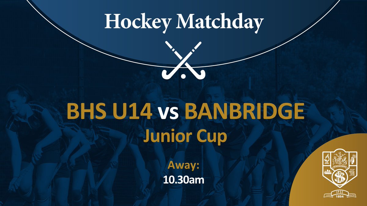 Good luck to our U14 girls for their Junior Cup match against Banbridge this morning.  <a href="/BHS__Sport/">BHS Sports</a>