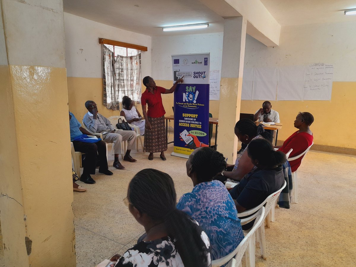 PMagharibi's tweet photo. Group work on laws &amp; policies governing prevention of GBV during training of duty bearers on GBV case management,  Human Rights Based approach &amp; Referral pathway.

#accesstojustice
#PLEADII

@followers
UNDP Kenya
UNDP Africa
UNODC https://t.co/11k5UiD5qn