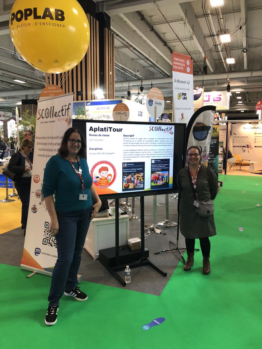 Nous sommes présents sur #Educatech I19-J20 avec <a href="/ebc974/">Élo B-C 🇷🇪 🐘</a> @Vixine_PE et <a href="/Isawatrinet/">Isaplatie</a> qui vous présentent les différents dispositifs pédagogiques numériques gratuits #SCOllectif