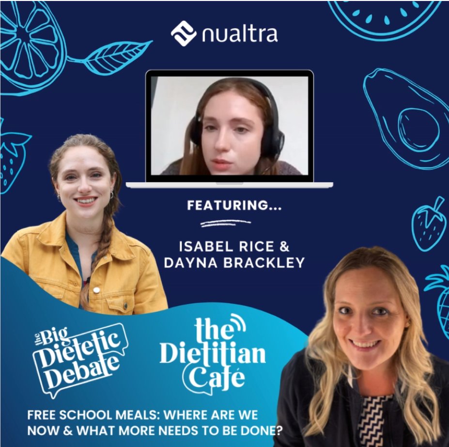 Dayna Brackley (@daynabrackley) on Twitter photo New podcast on Free School Meals to listen to whilst you're having your afternoon tea. Myself and the superb <a href="/isabelriceRD/">Isabel Rice</a> talking about:
🎙️The challenges and barriers families face in accessing FSM, the long-term benefits and the superpowers of FSM.
podcasts.apple.com/gb/podcast/nua… New podcast on Free School Meals to listen to whilst you're having your afternoon tea. Myself and the superb <a href="/isabelriceRD/">Isabel Rice</a> talking about:
🎙️The challenges and barriers families face in accessing FSM, the long-term benefits and the superpowers of FSM.
podcasts.apple.com/gb/podcast/nua…