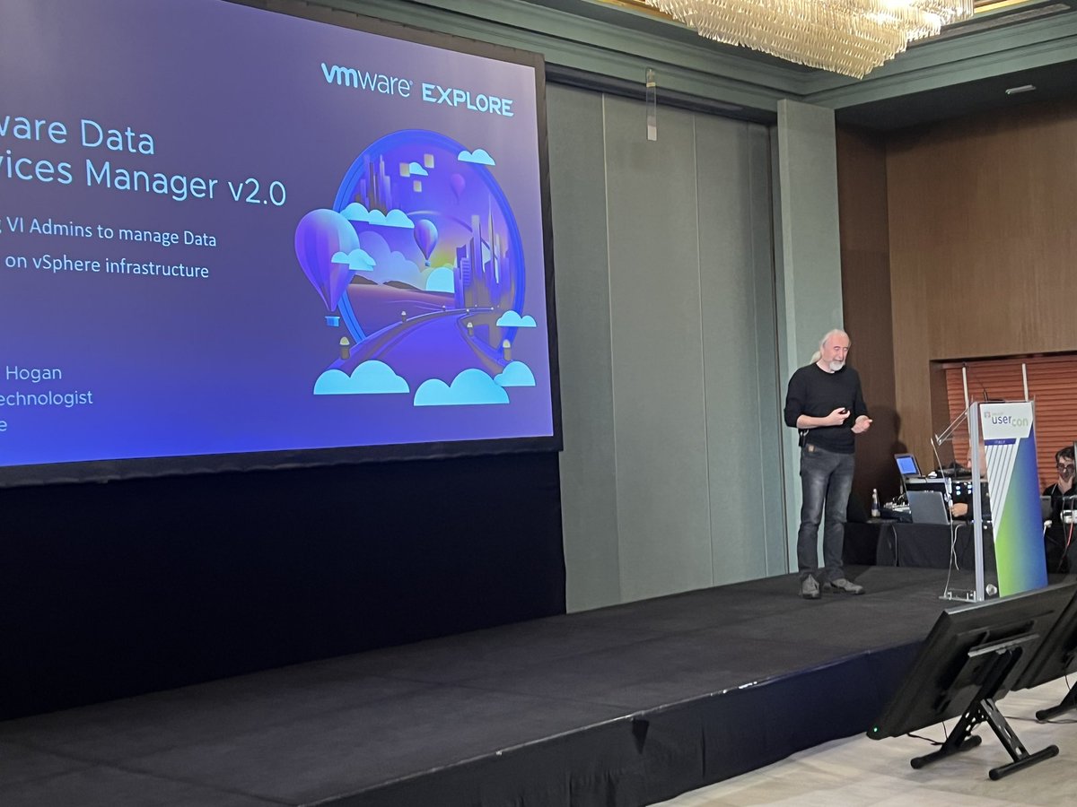 After the welcome session by <a href="/maxmoschini/">Max Moschini</a>, <a href="/vmugit/">VMUG Italia</a> #usercon2023 is kicking off with the keynote session by <a href="/CormacJHogan/">Cormac Hogan</a> <a href="/MyVMUG/">VMware User Group</a>