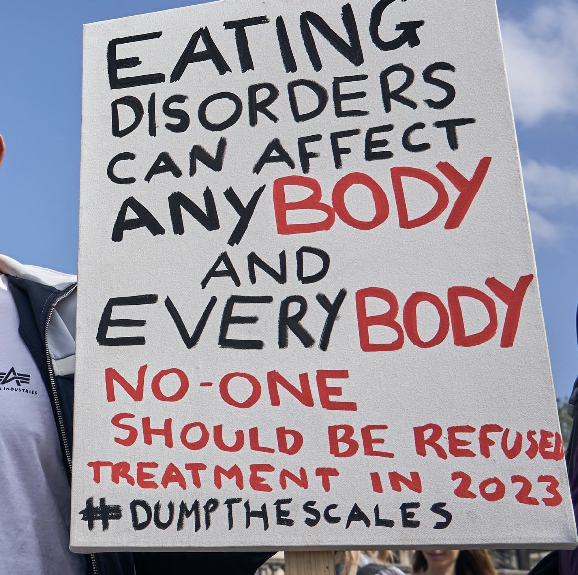 I have tried to post this a lot with a bit of a rant about how the government aren’t doing enough… but Instagram keep taking it down … 

… so now we have to shout even louder for change because no one should be dying of an eating disorder in 2023!