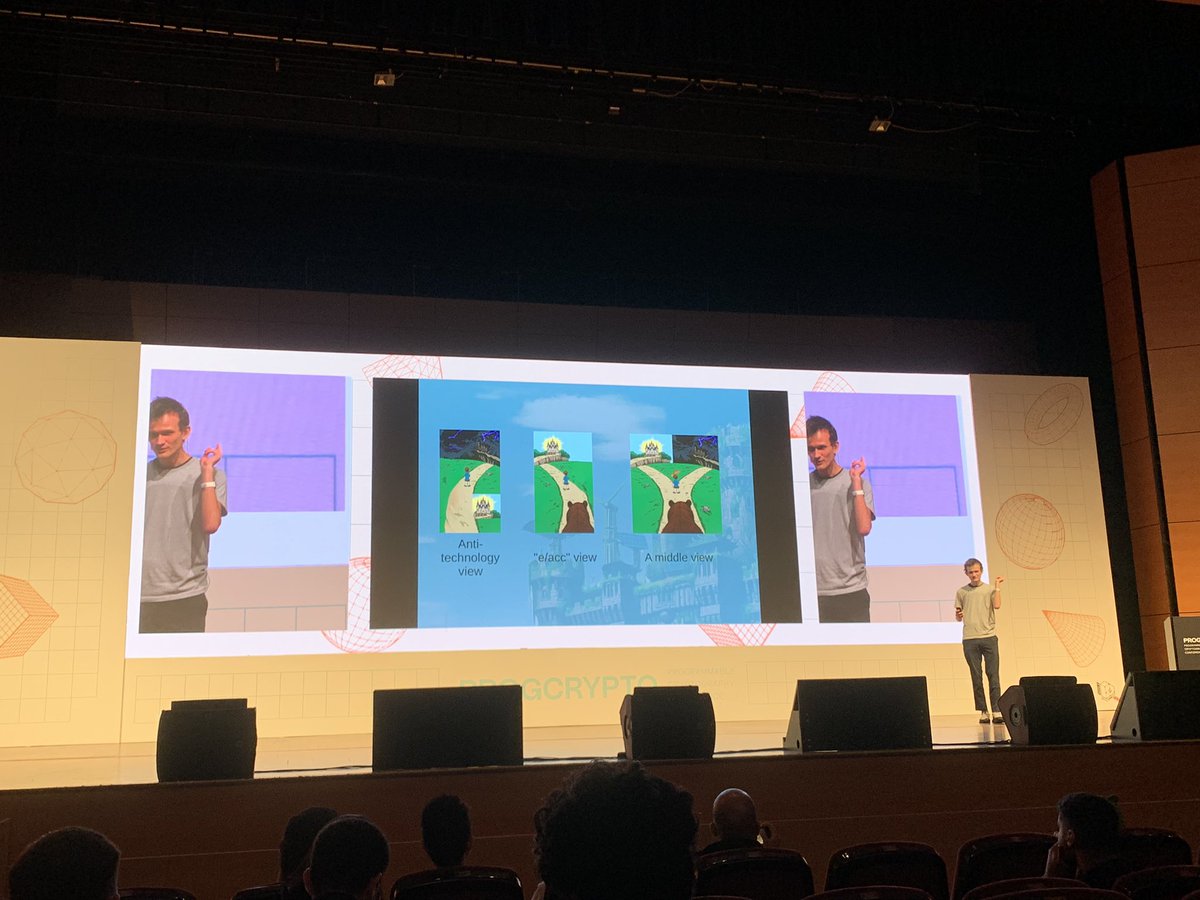santi_nihany's tweet image. Brilliant minds in #ProgCrypto @0xPARC 🤯

@VitalikButerin talking about the future of tech and our challenges as humans 🌎
@gubsheep sharing how programmable cryptography is enabling new ways of computation🚀

cc @TakeOffWeb3 @EFDevconnect