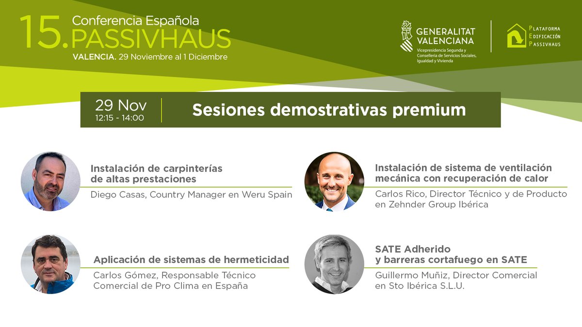 PlataformaPEP's tweet photo. En la #15ConferenciaPassivhaus también encontrarás sesiones demostrativas prácticas con expertos de alto nivel en ejecución #Passivhaus sobre maquetas a escala real. 🏗️🏡

¡Acompáñanos! 👉https://t.co/KwxJZFlzOV

Con el apoyo de la DG Vivienda de la @generalitat  Valenciana https://t.co/Oe1a15VrpX