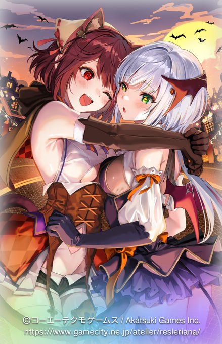 【レスレリアーナのアトリエ】にて、ハロウィンイベントのメモリア「仮装でおでかけ!」を担当させていただきました!#レスレリ