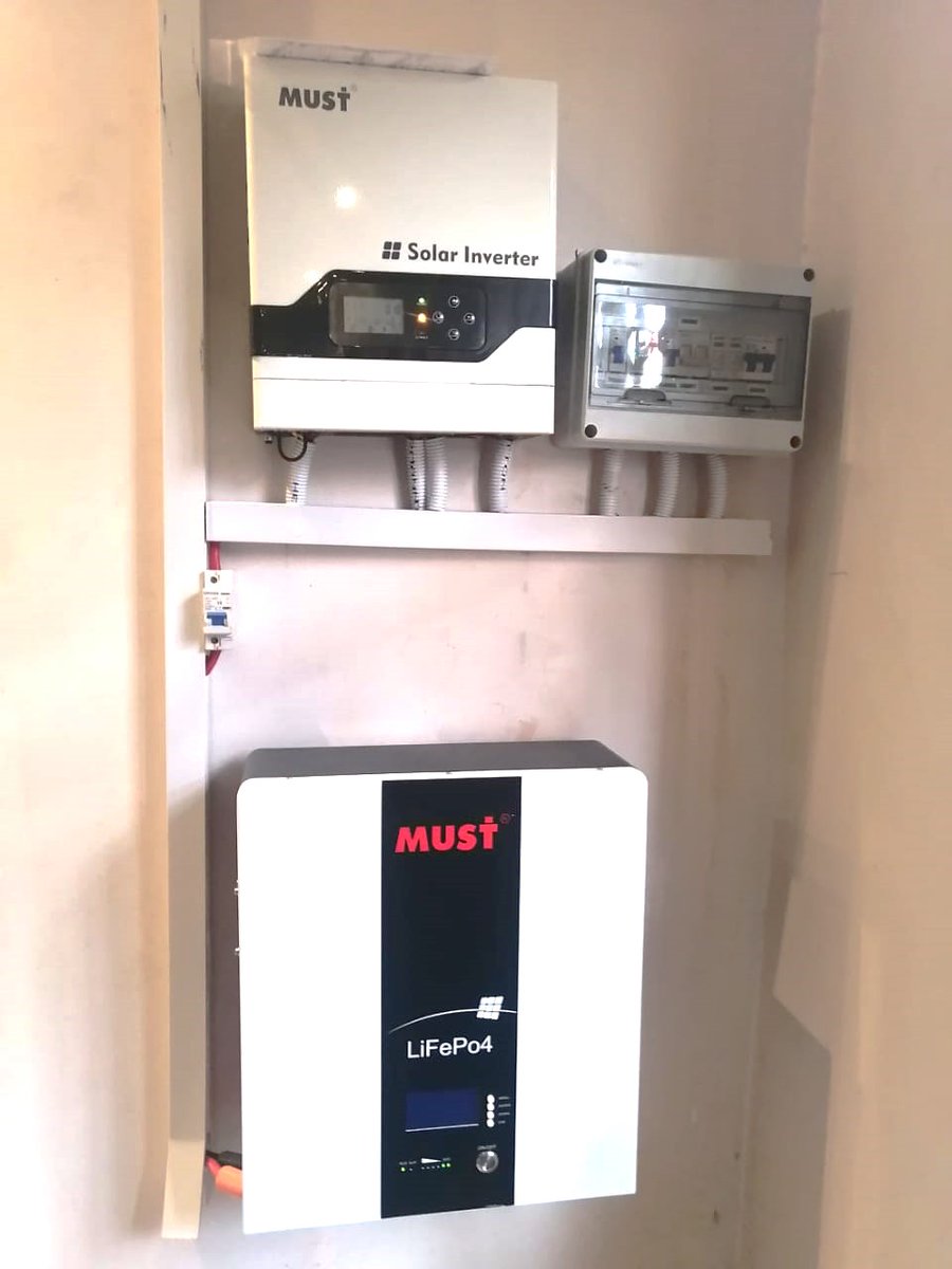 must_power's tweet photo. #MustCase in #Zimbabwe
✨ Witness the wonders of renewable energy in action with a pioneering solar system in Harare,
Powered By:
- Must 3kVA Inverter (1)
- Must LiFePO4 24Volts Battery - 100Ah (1)
- Solar Panels (4)
#SolarSystem #SolarProject #RenewableEnergy #SolarEnergy https://t.co/7rEfWxkvRG