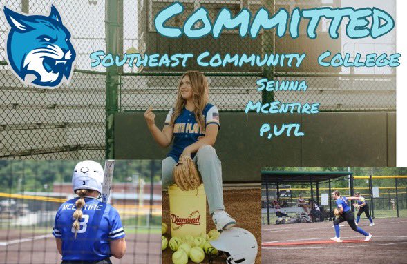 mcentire_seinna's tweet image. I am blessed to announce that I will be furthering my academic and athletic career at Southeast CC! I wanna thank my family, friends, teammates and coaches for all their support. As well as helping me get to where I am today. #sccbobcats
@06Easton 
@SCCBobcats1