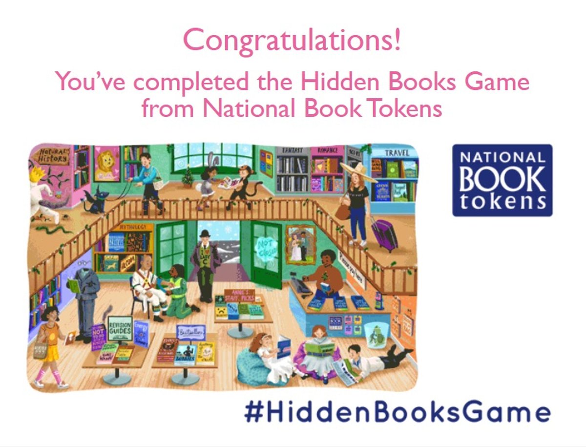 Woohoo! #HiddenBooksGame