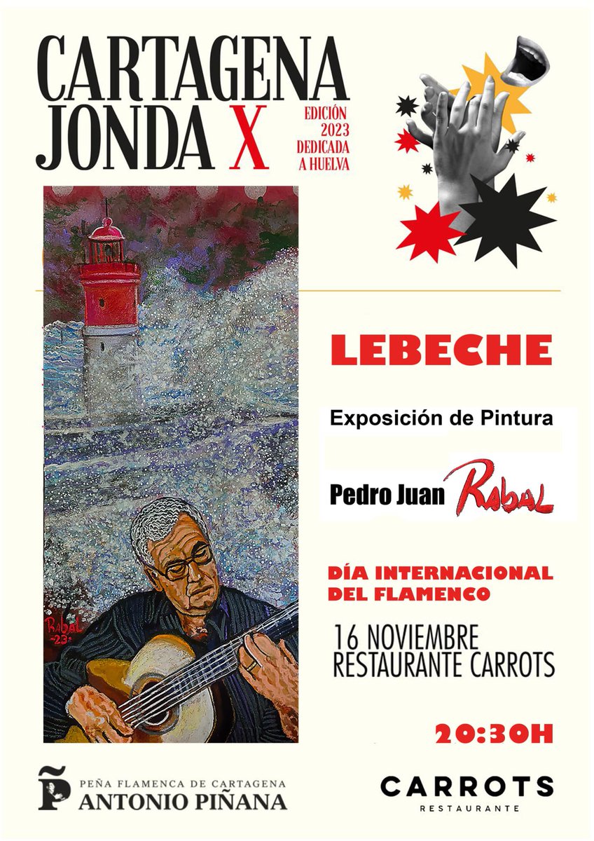 Carrots_Cafe's tweet photo. Feliz día Internacional del Flamenco, celébralo con nosotros esta noche con la inauguración de la Expo de @pedrojuanrabal y el recital que tenemos preparado.
#Lebeche https://t.co/utyCS4ArMI