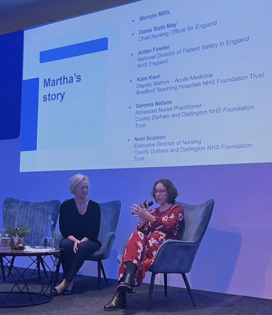 GemLNelson's tweet photo. An honour &amp; privilege at the #CNOSummit2023 listening to @meropemills’s and the vital importance of #MarthasRule to patient safety. Discussing the implementation of #C4C @CDDFTNHS with @ScanlonNoel @CNOEngland @aidanfowler1000, encouraging #CNOteam for further implementation 🙌🏼 https://t.co/ezmdt2nrnr