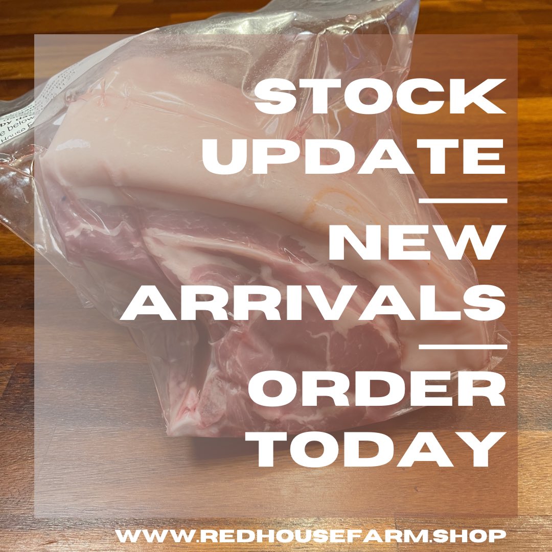 redhousefarm's tweet photo. Website stock updated with #pork and #lamb. https://t.co/bcovibjiYE
Order now for click and collect. https://t.co/ZQWoJJr71U