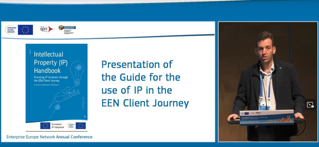 cnatgor's tweet photo. Exciting news from #EEN2023! Thrilled to announce the collaboration between the @IPRHelpdesk Ambassadors and EEN’s IP TG. Explore our new handbook offering key insights into IP for EEN staff. A powerful tool for innovation and success along the EEN Client Journey! #EENcanhelp https://t.co/XhTzA1rALn