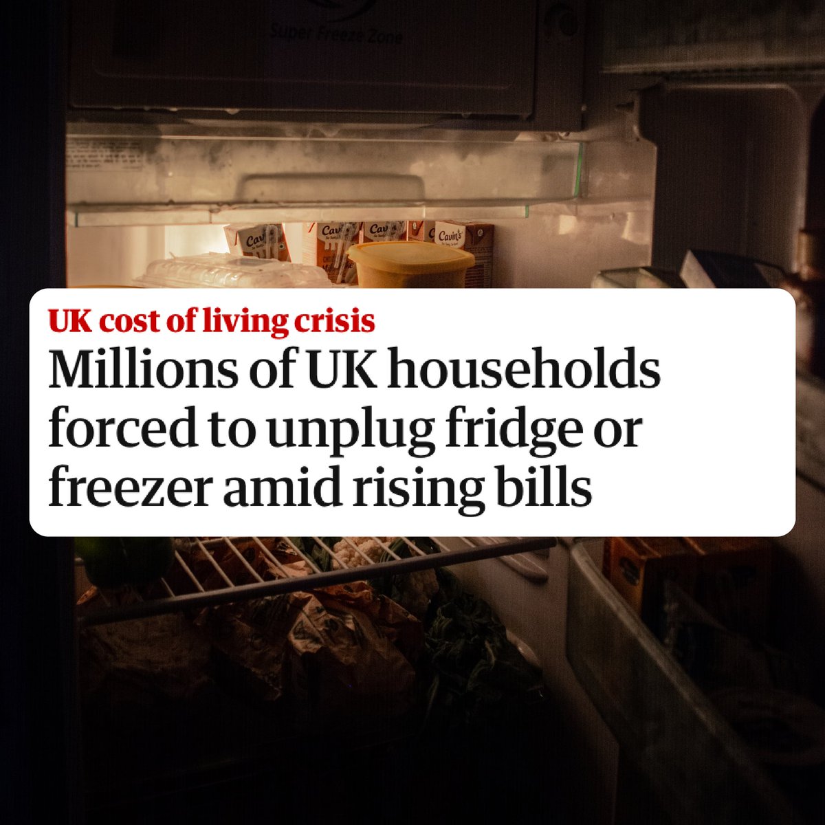 “Millions of families unplugging their fridges and freezers is the latest chapter in a long-running story of hardship.” said Peter Matejic, chief analyst at @jrf_uk 💬 Read the story: brnw.ch/21wEv0V