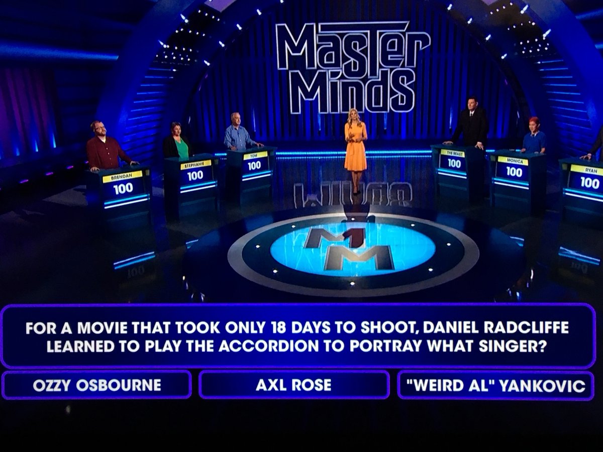 ryanhopak's tweet photo. @alyankovic This rerun of "Master Minds" (Season 4, Episode 12) will air Friday, Nov. 17 at 6pm on GSN. Can't wait to find out what the answer is! https://t.co/rjTFdrdiSn