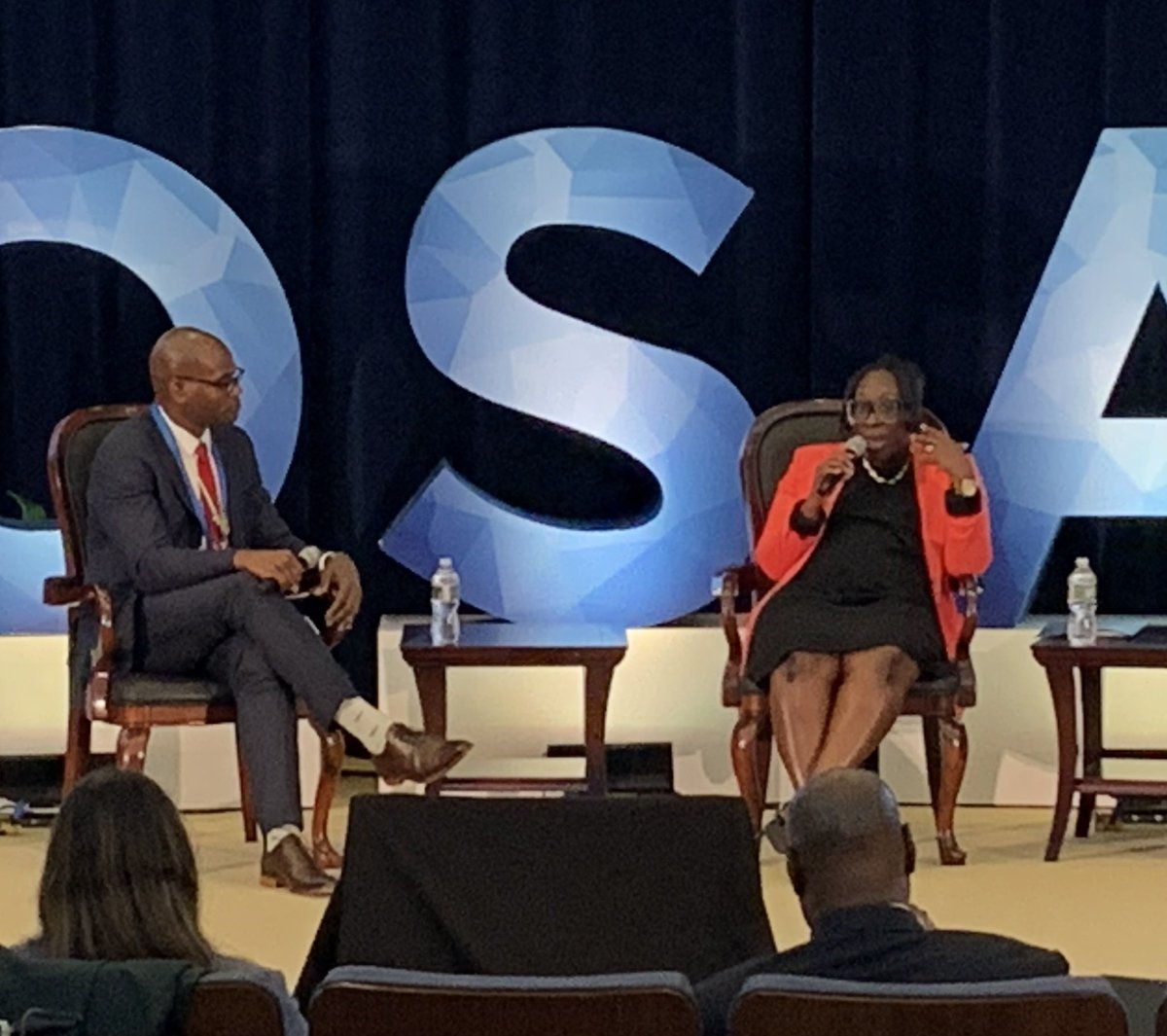 OSACstate's tweet photo. Rounding out the day with a discussion on the many opportunities for US organizations to grow and collaborate in West and Central Africa while staying informed about challenges in close contact with @StateDept and @StateDeptDSS. #OSACweek #AfricaSecurity https://t.co/ceOpsIBzWr