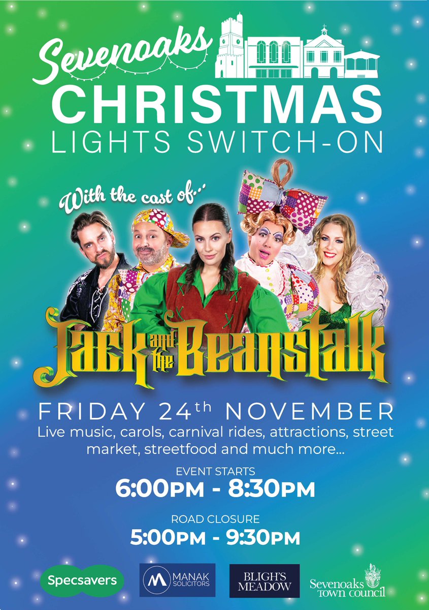 7oaksEvents's tweet image. Ready for the town to light up for Christmas?!🎄🎁
Join us in kicking off the #Christmas season!🌟 Join us on the last Friday of the month for family fun and celebration!
📅24th November - 6PM🕒
ROAD CLOSURES FROM 5pm
#sevenoaks #Christmas #lights #events #local #FREE #Open