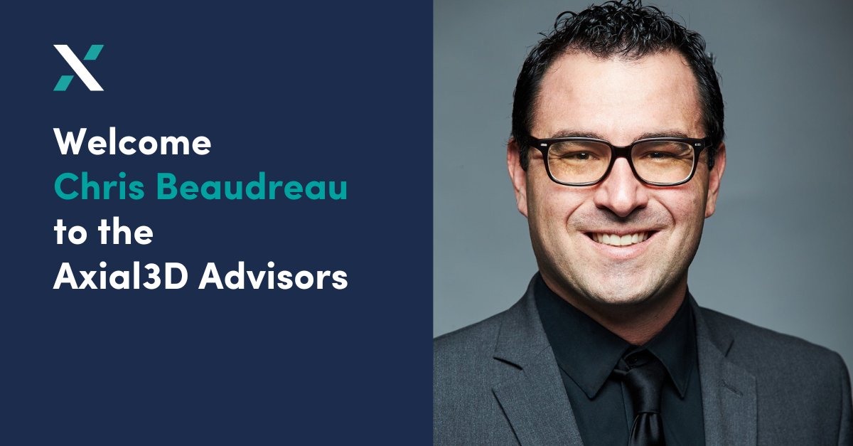 Axial_3D's tweet image. We are thrilled to announce Christopher Beaudreau. has joined the Axial3D Advisory Board.  With a deep background in #medical3Dprinting including more than 13 years at 3D Systems, Chris will offer invaluable insights and strategic direction to further elevate Axial3D&apos;s presence.