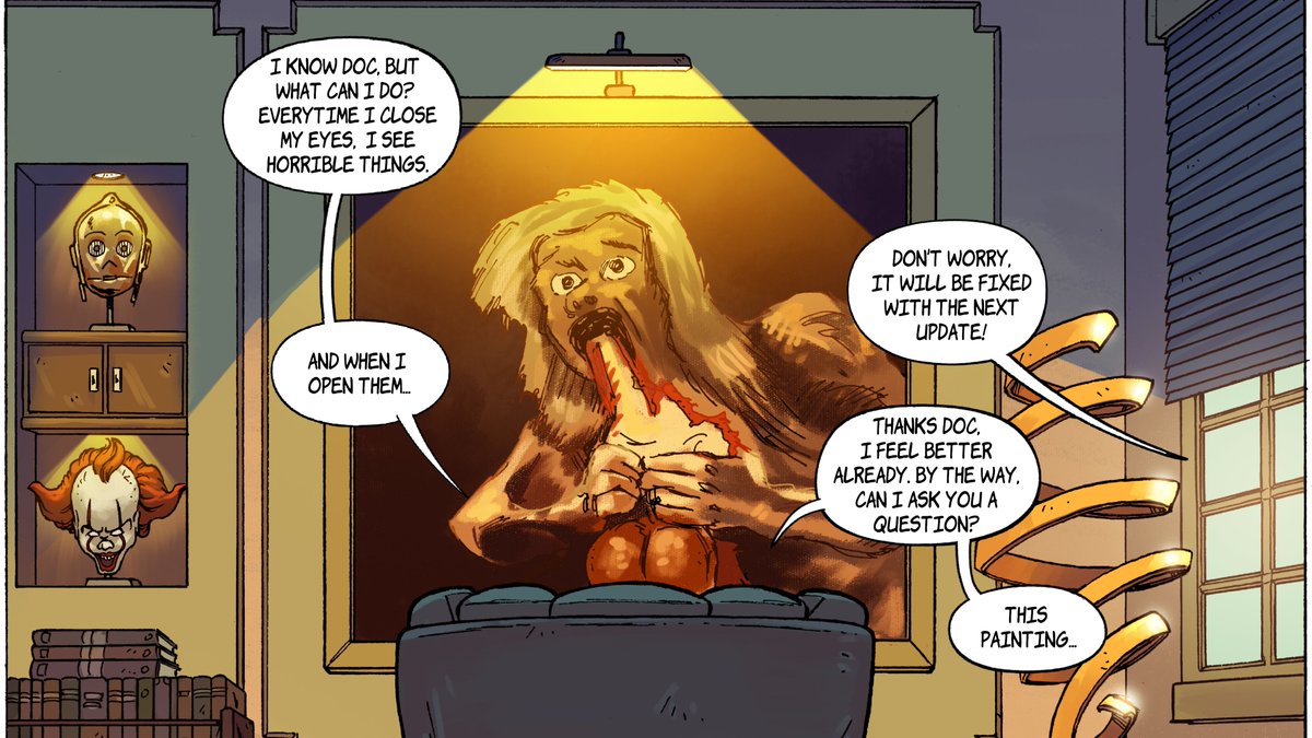 Whoever buys the C-3PO gold head now, it'll end up in Freud office (Cryptor City) anyway 😉🦾