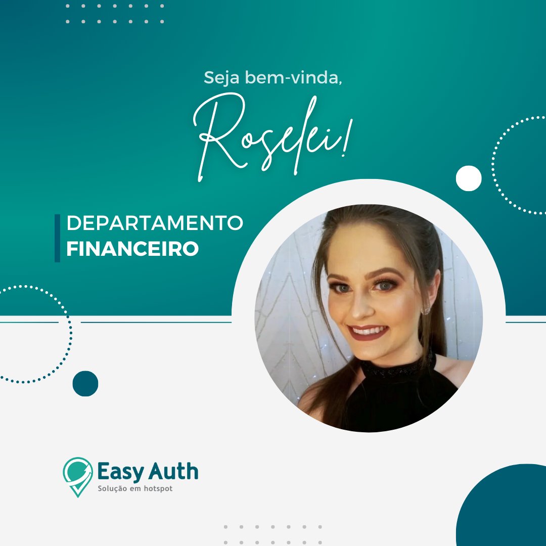 easy_auth's tweet image. 💚 As novidades não param por aqui! Nosso time realmente está crescendo e ganhando ainda mais força com a chegada da Roselei, que está pronta para brilhar nas frentes financeiras da Easy Auth.

Seja muito bem-vinda, Roselei!
Juntos, vamos tornar a vida ainda mais Easy!

#EasyAuth
