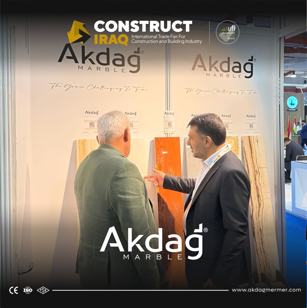 akdagmarble's tweet photo. CONSTRUCT IRAQ / ERBIL 2023
We would like to express our sincere thanks to all the valuable participants and guests who visited our stand on the last day of the exhibition.
#constructiraq #constructingtogether https://t.co/pMIcFy27dE