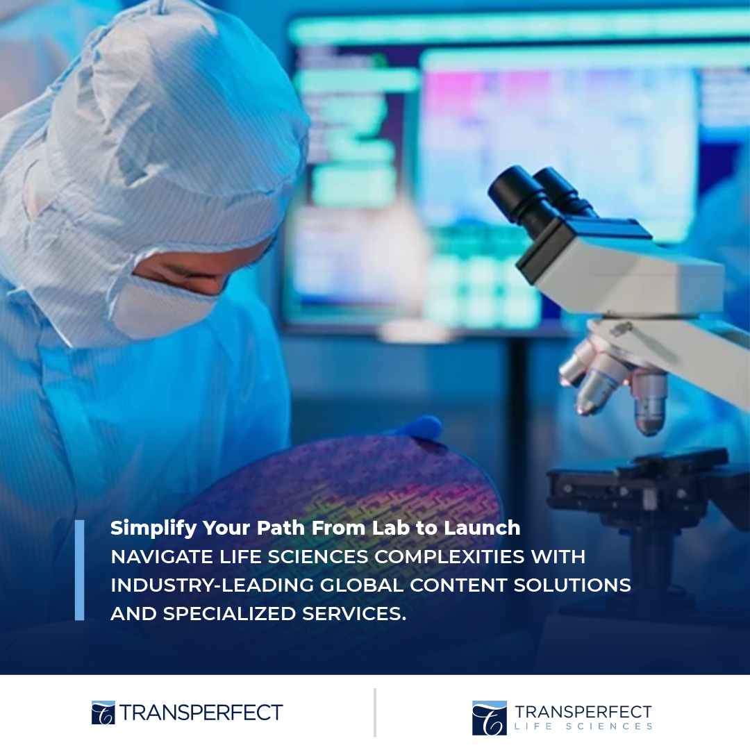 Streamline Your Journey from Research to Reality 🚀 Our cutting-edge global content solutions and specialized services will guide you through the intricacies of the life sciences industry.
#LabToLaunch #GlobalSolutions #LifeSciences

Learn more: lifesciences.transperfect.com