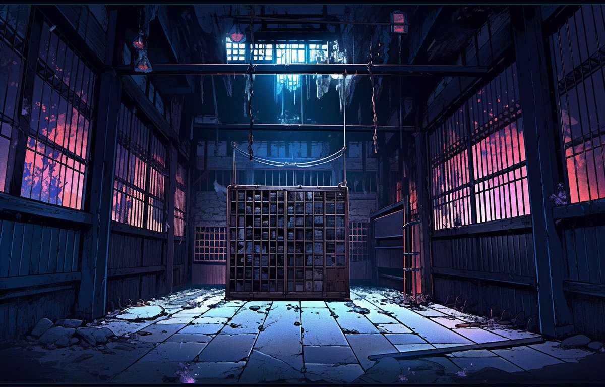 🎁TRPG素材無料配布🎁 テーマ『座敷牢』 ホラーに使える 監獄の和風バージョンです ・商用利用OK ※再配布、自作発言、無断転載(×)  リクエスト受付中 https://t.co/Yl79kJ0icE #TRPG素材AI背景 #フリー素材 #配信素材 #TRPG素材 #TRPG