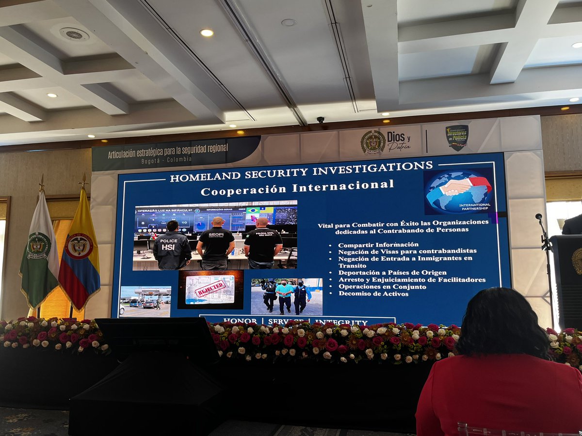 Final day of work at the Inaugural Conference of the Chiefs of Police of Latin America. Excellent presentation by HSI on Illegal Immigration and the impact on all countries. <a href="/TheIACP/">The IACP</a> #GlobalPolicing