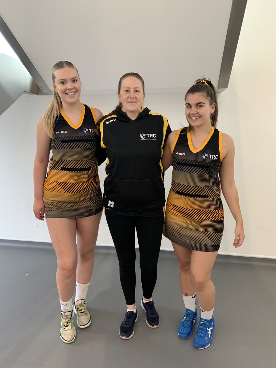 Congratulations and the best of luck to our AoC England netball trialists Mollie & Jess, pictured here with Netball Head Coach, Kelly Skiller, ex-England, South Yorkshire netball and Sheffield Stormers. #netball #collegesport