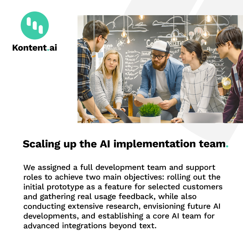 Kontent_ai's tweet photo. As a SaaS vendor, everyone expects you to have an #AI story. How do you avoid the current hype and leverage AI to build something truly helpful? 🎯

Dive into the blog to learn how we incorporated AI, from initial steps to a functional prototype ⚡️