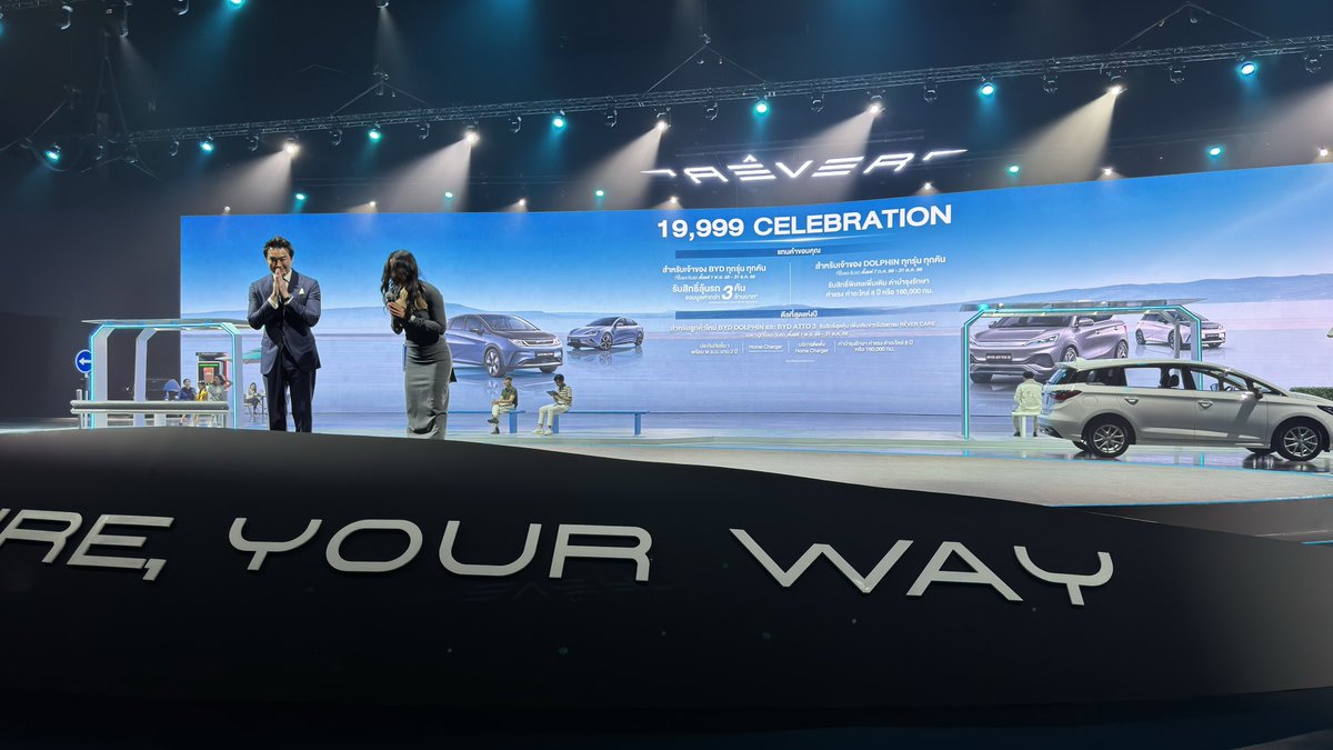 spin9's tweet photo. BYD Thailand ประกาศ วันนี้ส่งมอบรถในไทยไปแล้ว 19,999 คัน

ออกนโยบายสำหรับ BYD Dolphin ทุกรุ่น ทุกคัน ย้อนหลังตั้งแต่ส่งมอบคันแรก ฟรีค่าแรง ค่าอะไหล่ ค่าบำรุงรักษา 8 ปี / 160,000 กิโลเมตร

Dolphin คันไหนเคยเข้ามาเช็คระยะ เสียค่าเซอร์วิสไปแล้ว จะคืนเงินให้ด้วย 👍 https://t.co/3uihffpT1c