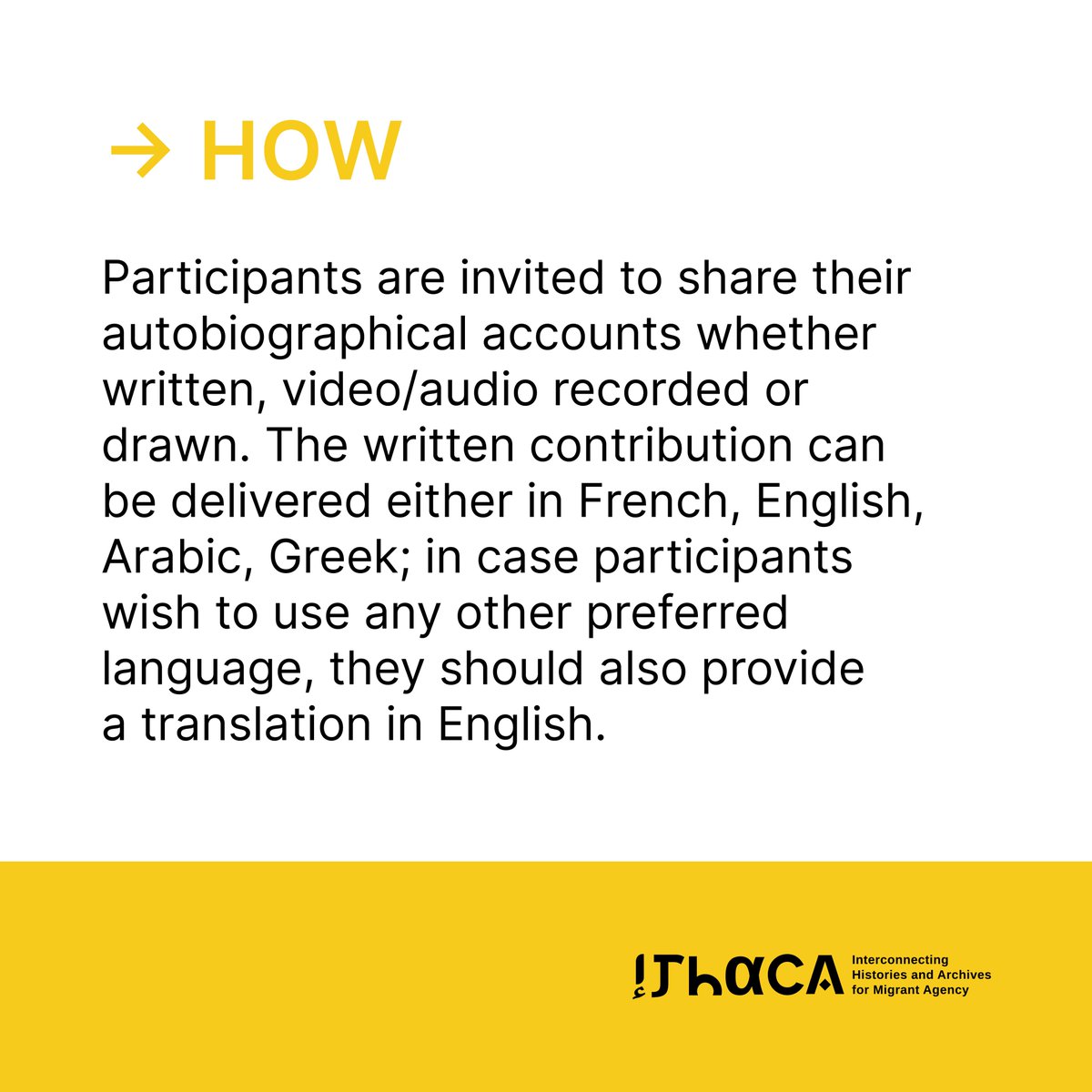✍️CALL FOR STORIES!
ITHACA promotes an International Diary Contest, an initiative that stems from «DIMMI di Storie Migranti» with <a href="/archiviodiari/">Archivio dei diari</a>, a life story contest #ITHACAhorizon