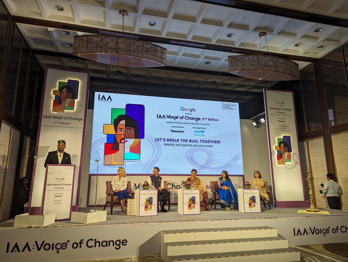 At #IAAVoiceOfChange Mumbai, we revealed a trailblazing AI-powered study of representation in Indian TV📺 🇮🇳

<a href="/GoogleAI/">Google AI</a> 's #MUSE built the underlying tech, teaming  w/<a href="/GeenaDavisOrg/">Geena Davis Institute</a> ,<a href="/USC_SAIL/">SAIL</a>,<a href="/nationsasbrands/">International Advertising Association</a>. 

More on our multi-modal AI + findings ⤵️ blog.google/intl/en-in/com…