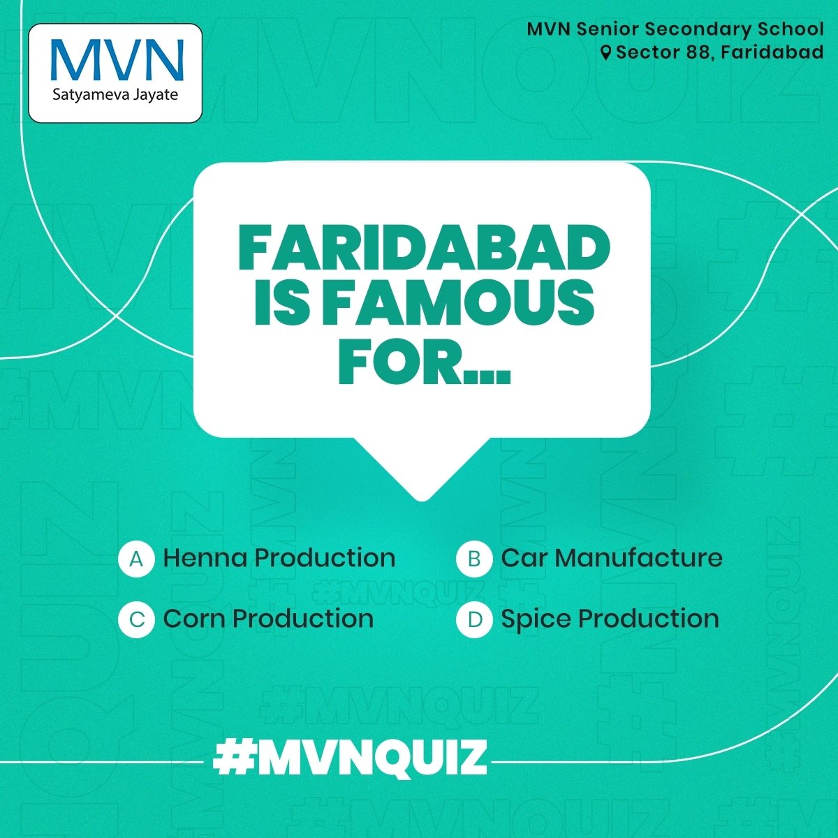 MVNEDU's tweet photo. Comment down your answer &amp; tag your friends to challenge them to answer it right.🤩

#ModernVidyaNiketanSchool #MVNSchool #MVN88 #DiscoverMVN #MVNQUIZ #CBSESchool #SchoolInFaridabad #FaridabadSchool #Education #India #Faridabad https://t.co/XzyVMbn5H2